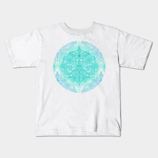 Happy Place Doodle in Mint Green & Aqua Kids T-Shirt